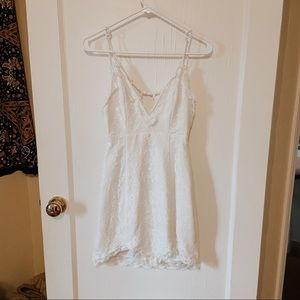 White Lace NBD Cocktail Bodycon Dress